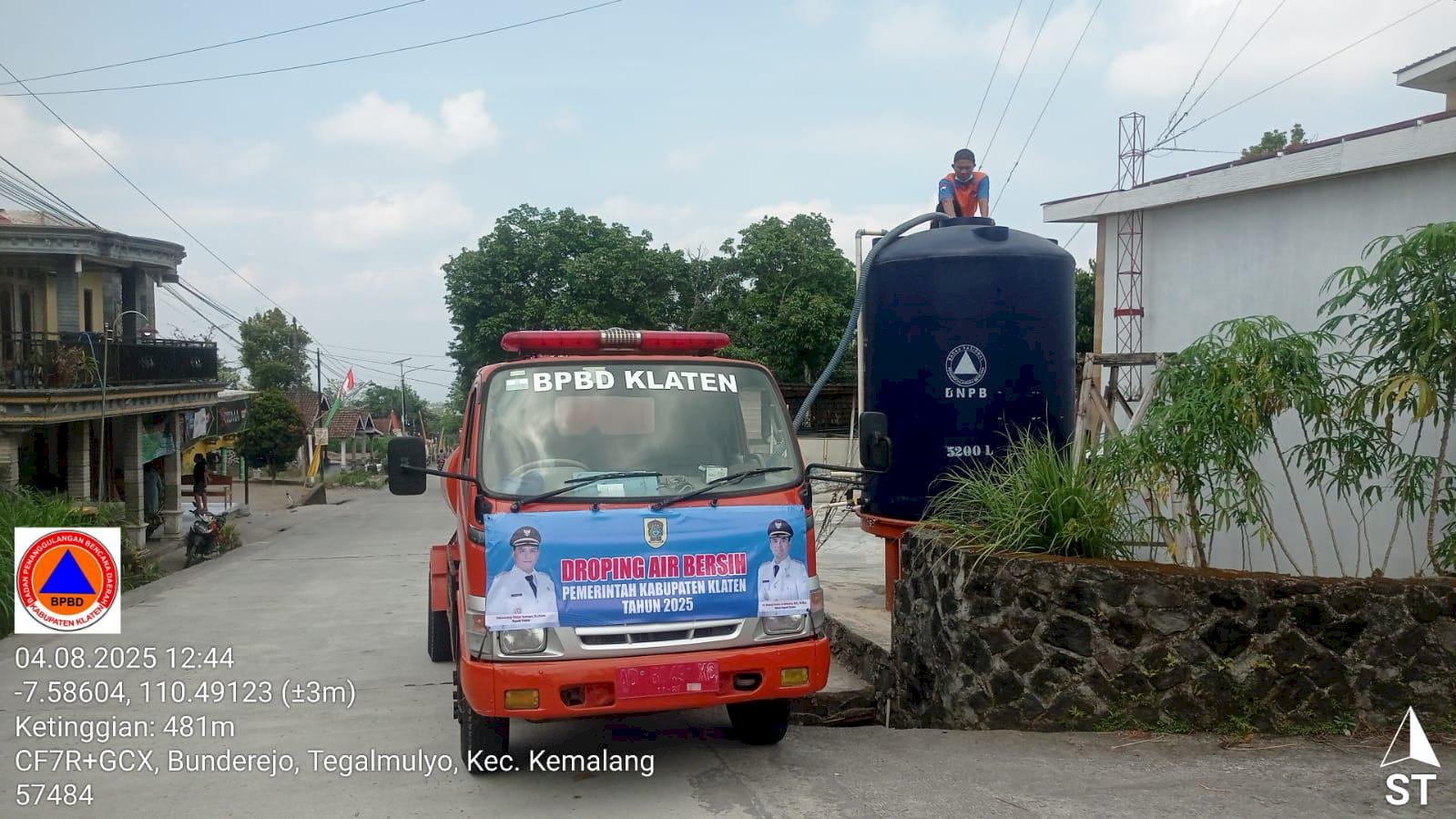 Distribusikan Air Bersih 12 Tangki di Empat Desa, Kecamatan Kemalang
