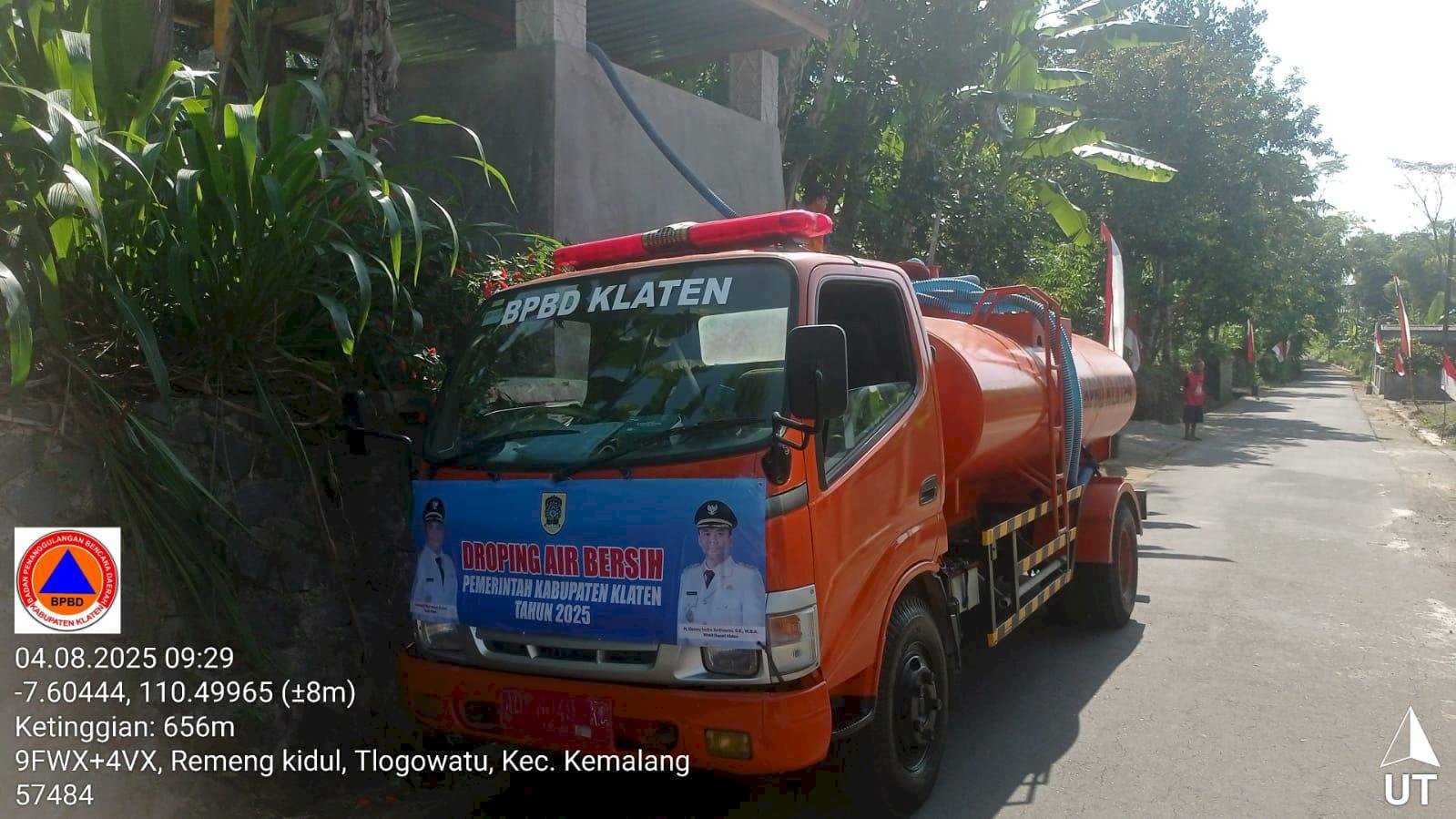 Distribusikan Air Bersih 12 Tangki di Empat Desa, Kecamatan Kemalang