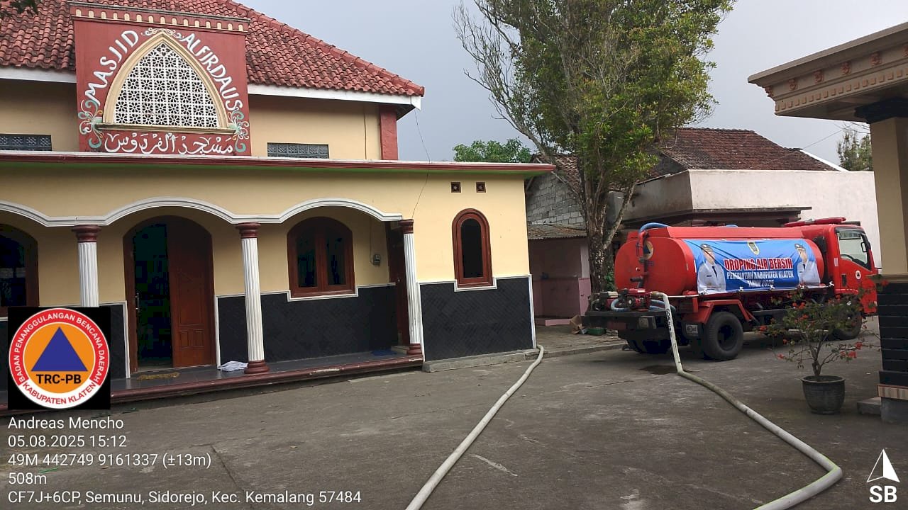 Distribusikan Air Bersih 12 Tangki di Empat Desa, Kecamatan Kemalang