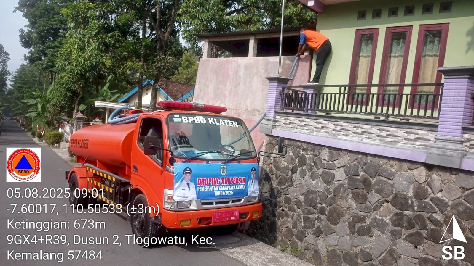 Distribusikan Air Bersih 12 Tangki di Empat Desa, Kecamatan Kemalang