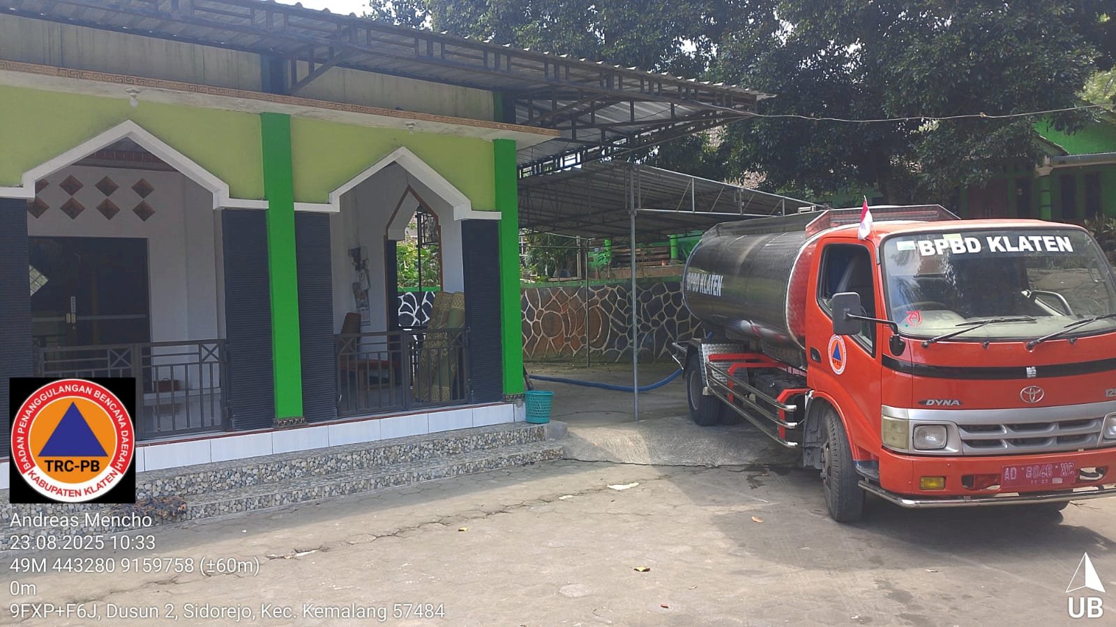 Distribusikan Air Bersih 9 Tangki di Kecamatan Kemalang dan Kecamatan Karangnongko