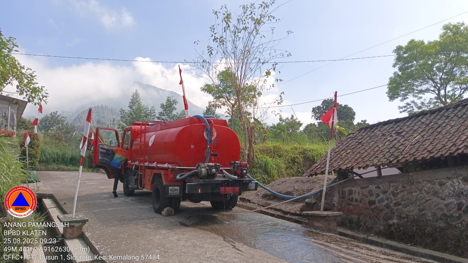 Infografis Droping Air Bersih periode 04-25 Agustus 2025 BPBD Kabupaten Klaten