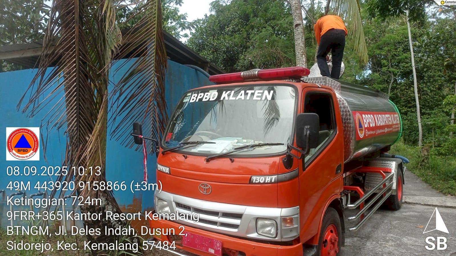 Distribusikan Air Bersih 9 Tangki di Empat Desa, Kecamatan Kemalang