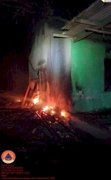 Kebakaran Rumah Di Desa Brajan Kecamatan Prambanan