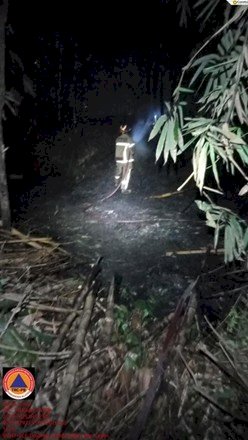 Kebakaran Rumpun Bambu Kecamatan Ceper