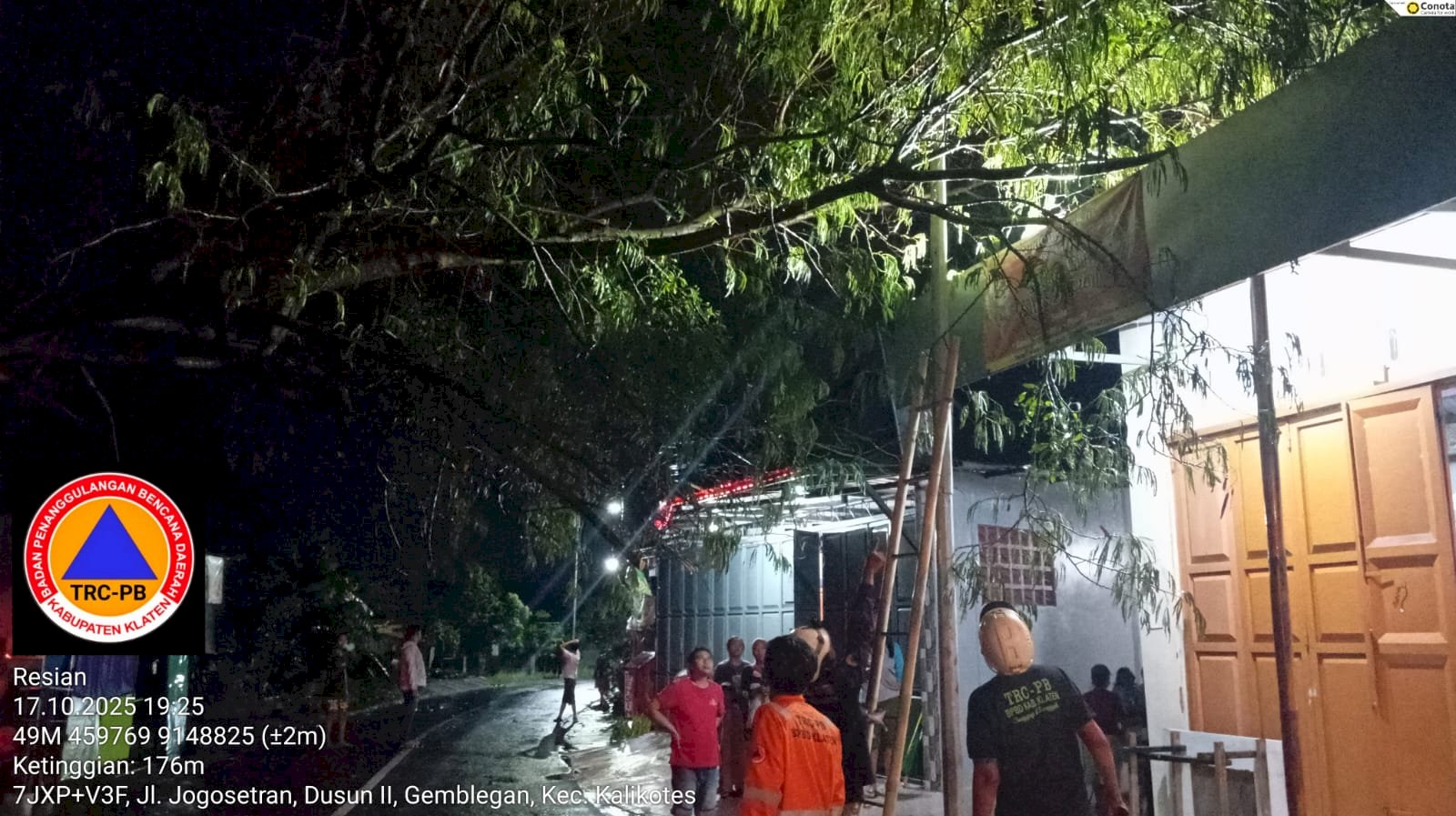 Assessment Dampak Angin Kencang di Beberapa Wilayah Kabupaten Klaten