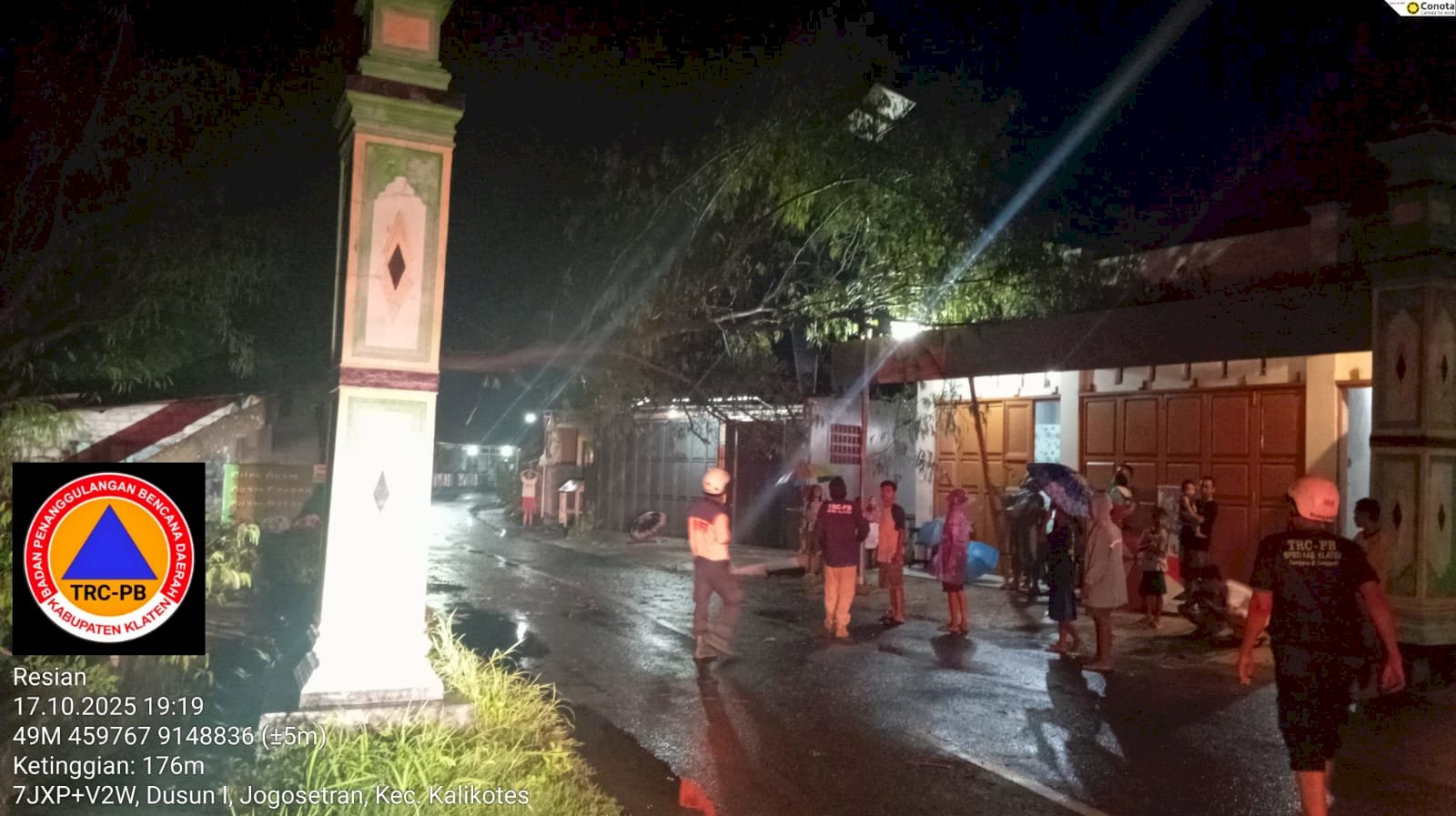 Assessment Dampak Angin Kencang di Beberapa Wilayah Kabupaten Klaten