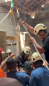 Orang Terjatuh ke Sumur Di Kecamatan Tulung