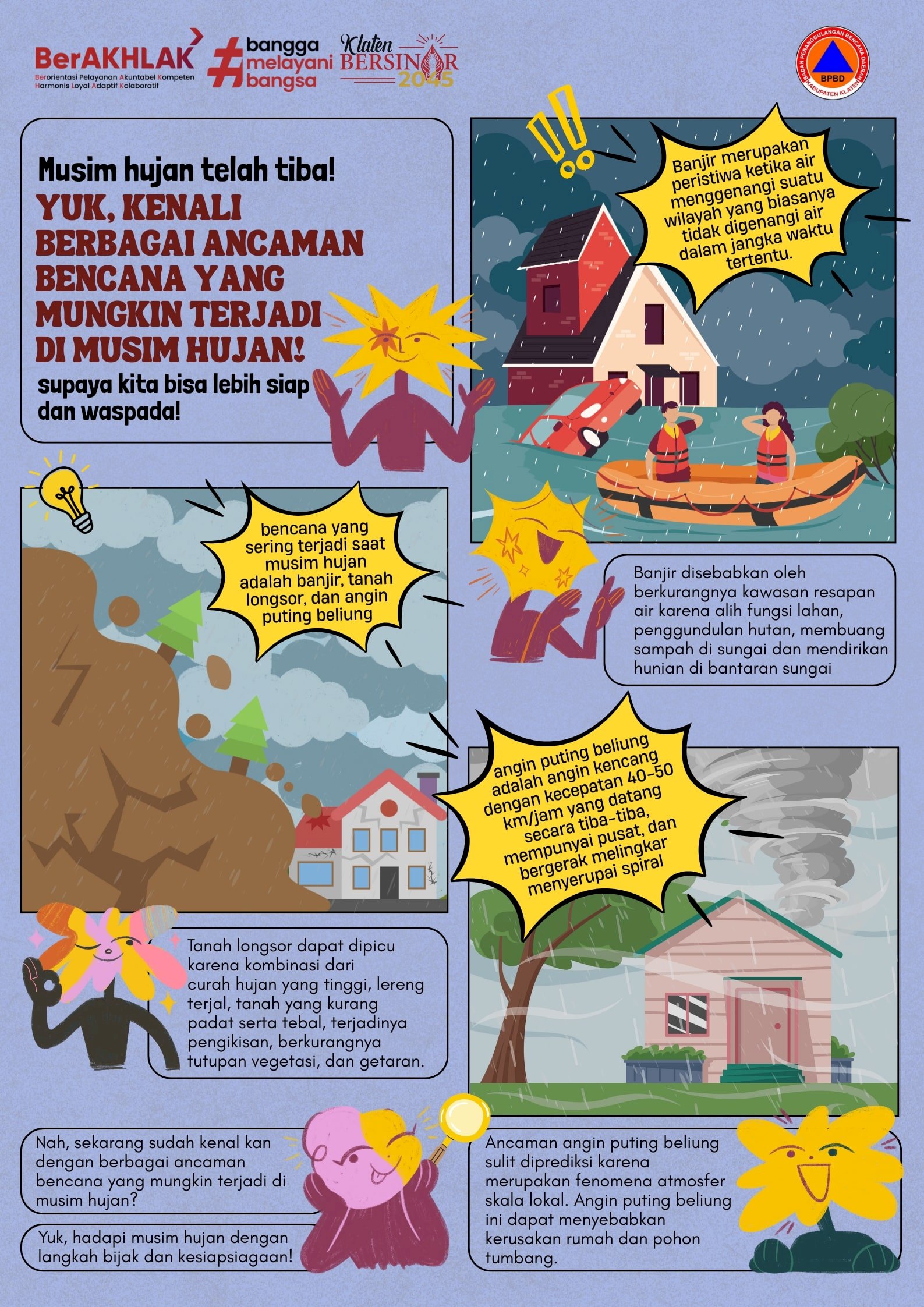 Musim Hujan Telah Tiba! Yuk, Kenali Berbagai ancaman Bencana Yang Mungkin Terjadi di Musim Hujan