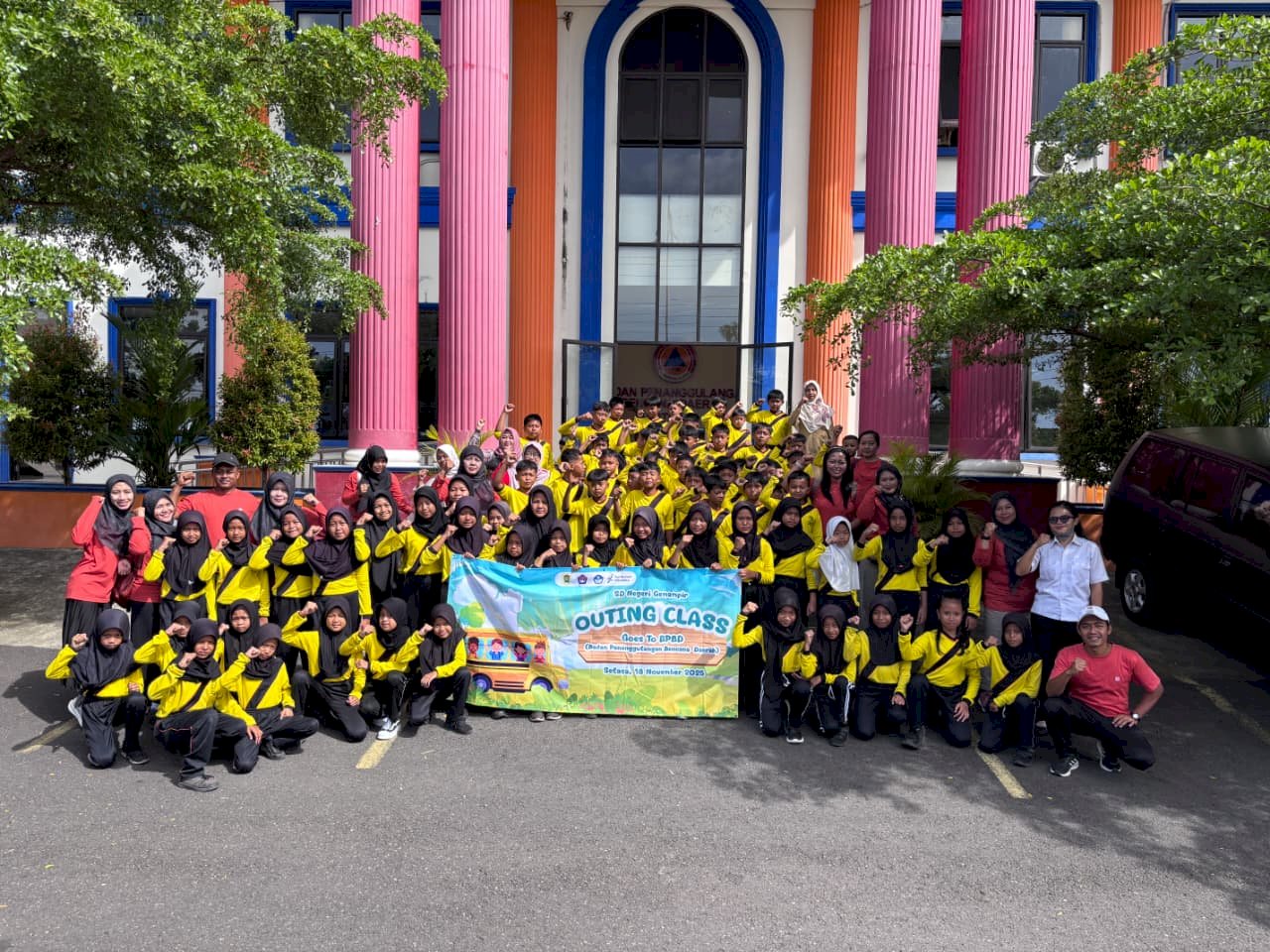 Kunjungan Edukasi Bencana dari SD Negeri Gemampir, Kecamatan Karangnongko