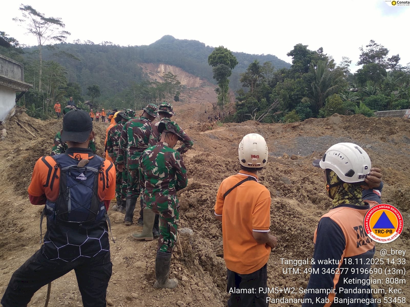 BPBD Kabupaten Klaten Kirim Personil BKO Bencana Tanah Longsor di Kabupaten Banjarnegara