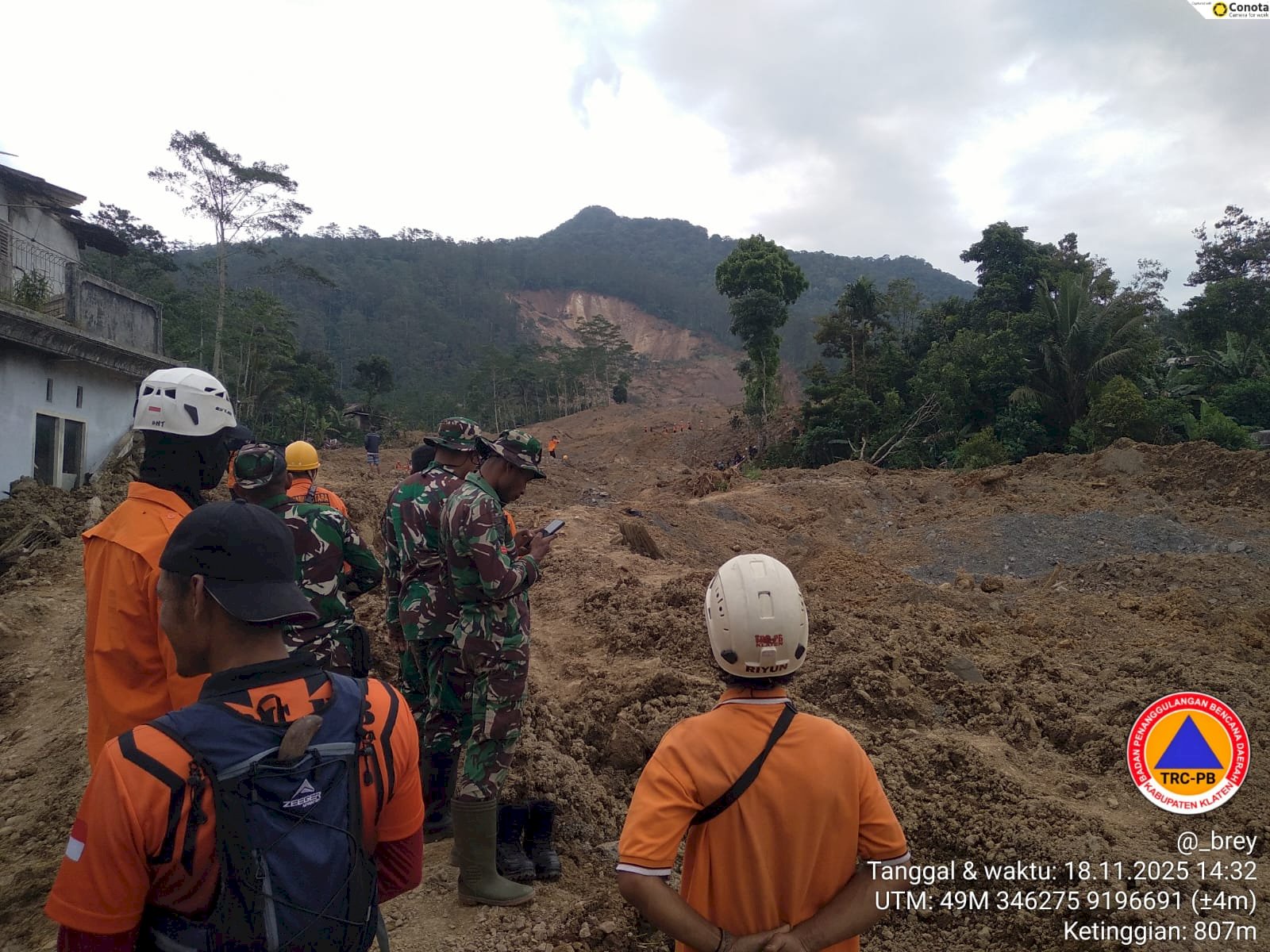 BPBD Kabupaten Klaten Kirim Personil BKO Bencana Tanah Longsor di Kabupaten Banjarnegara