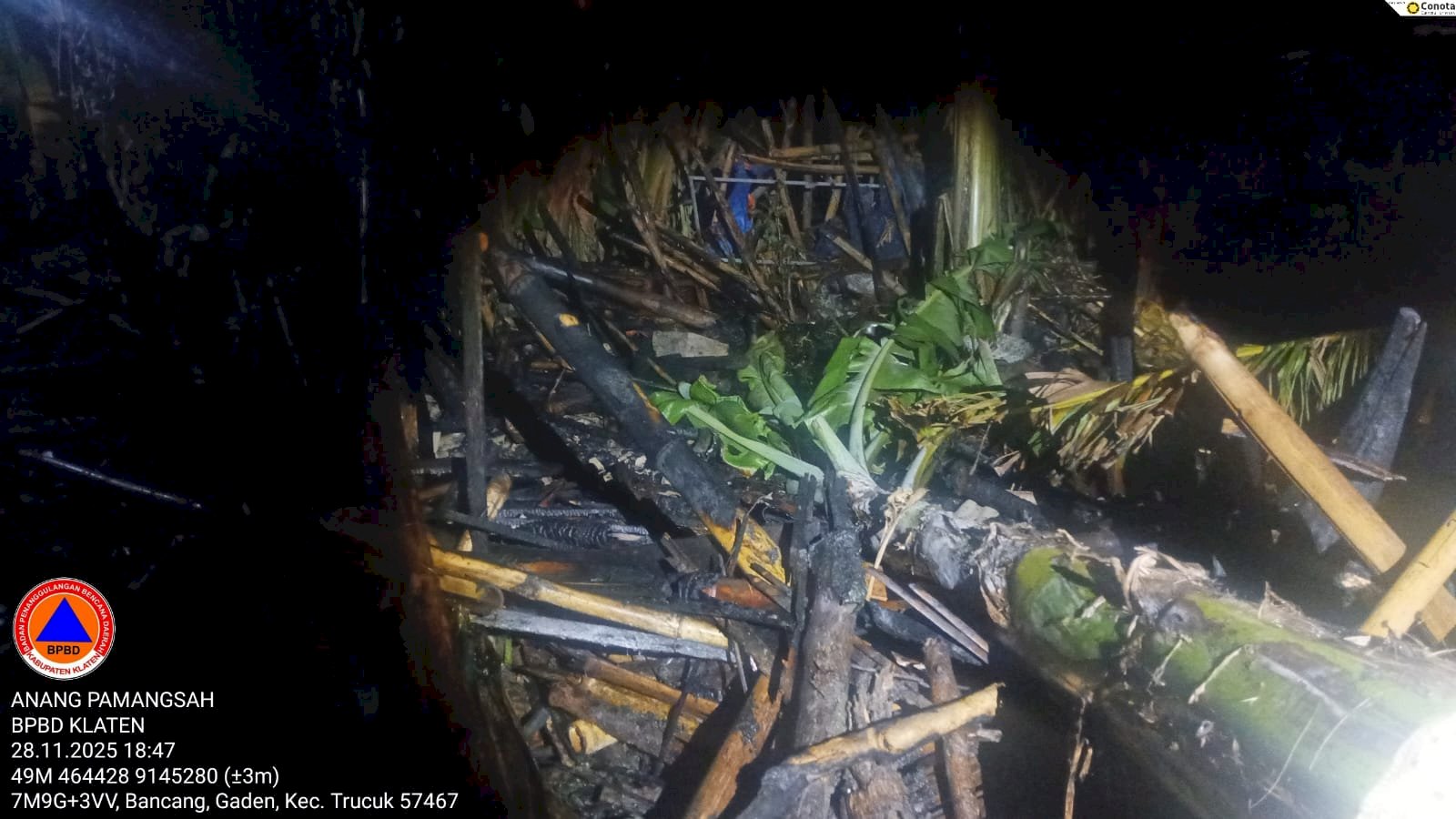 Kebakaran Kandang Kambing di Desa Gaden, Kecamatan Trucuk