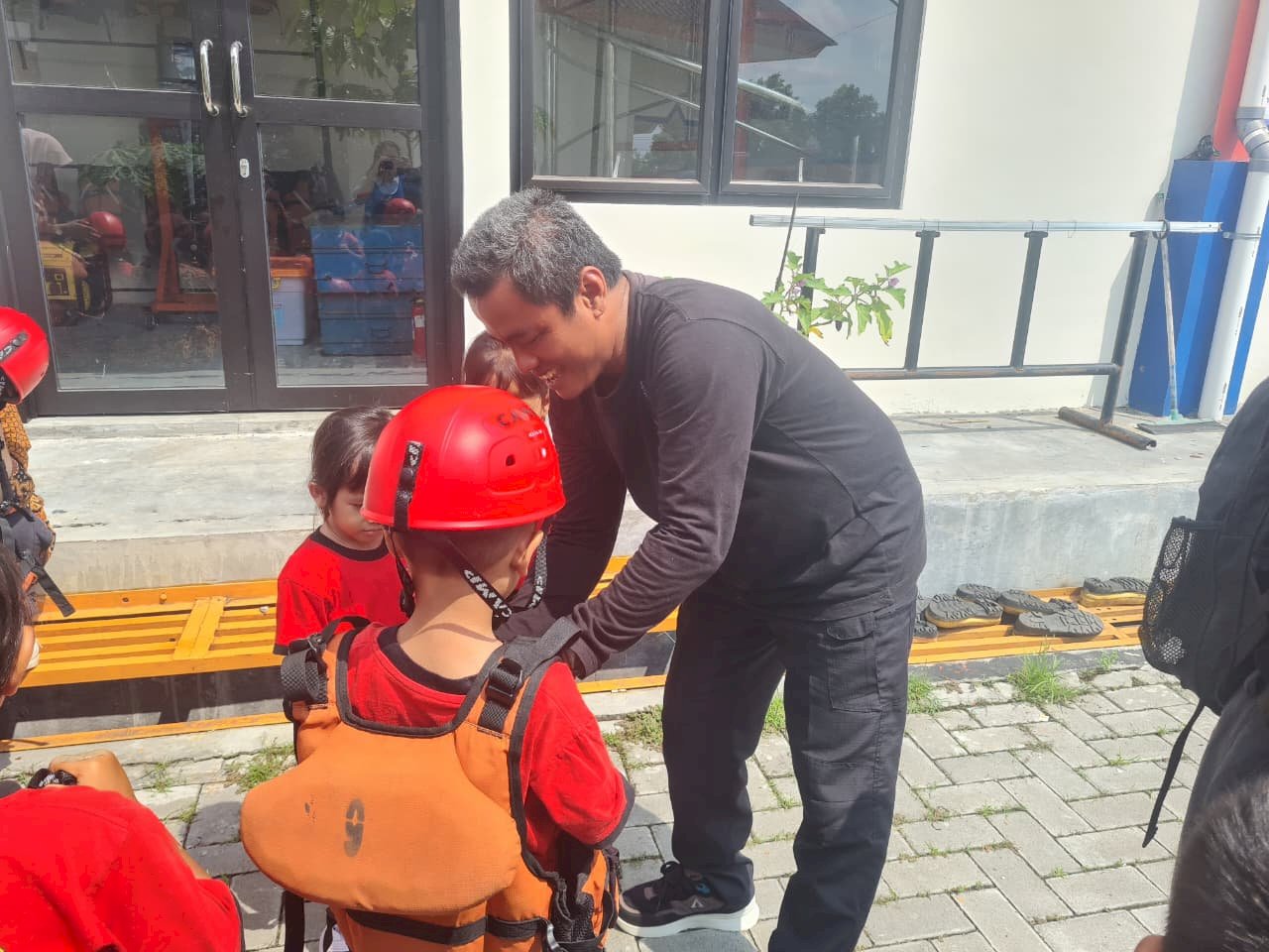 Kunjungan Edukasi Bencana dari KB & TK Kristen Filadelfia 