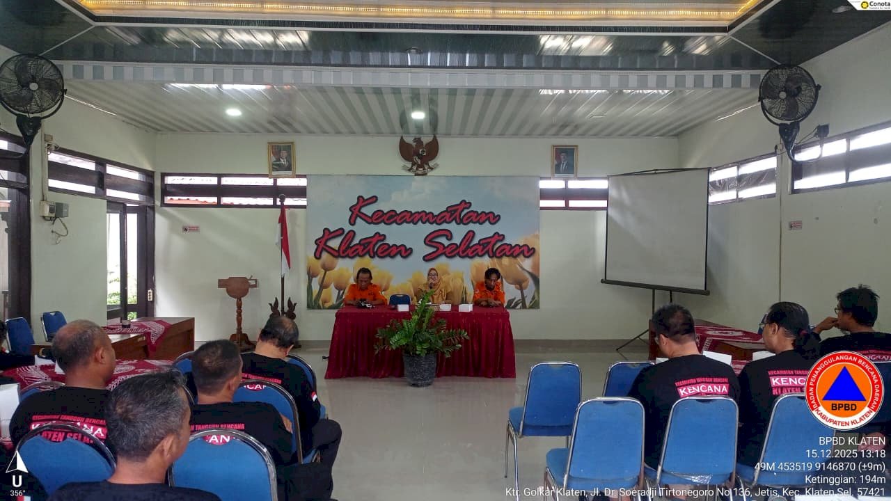 Pembinaan Tim Reaksi Cepat (TRC) Kecamatan Klaten Selatan