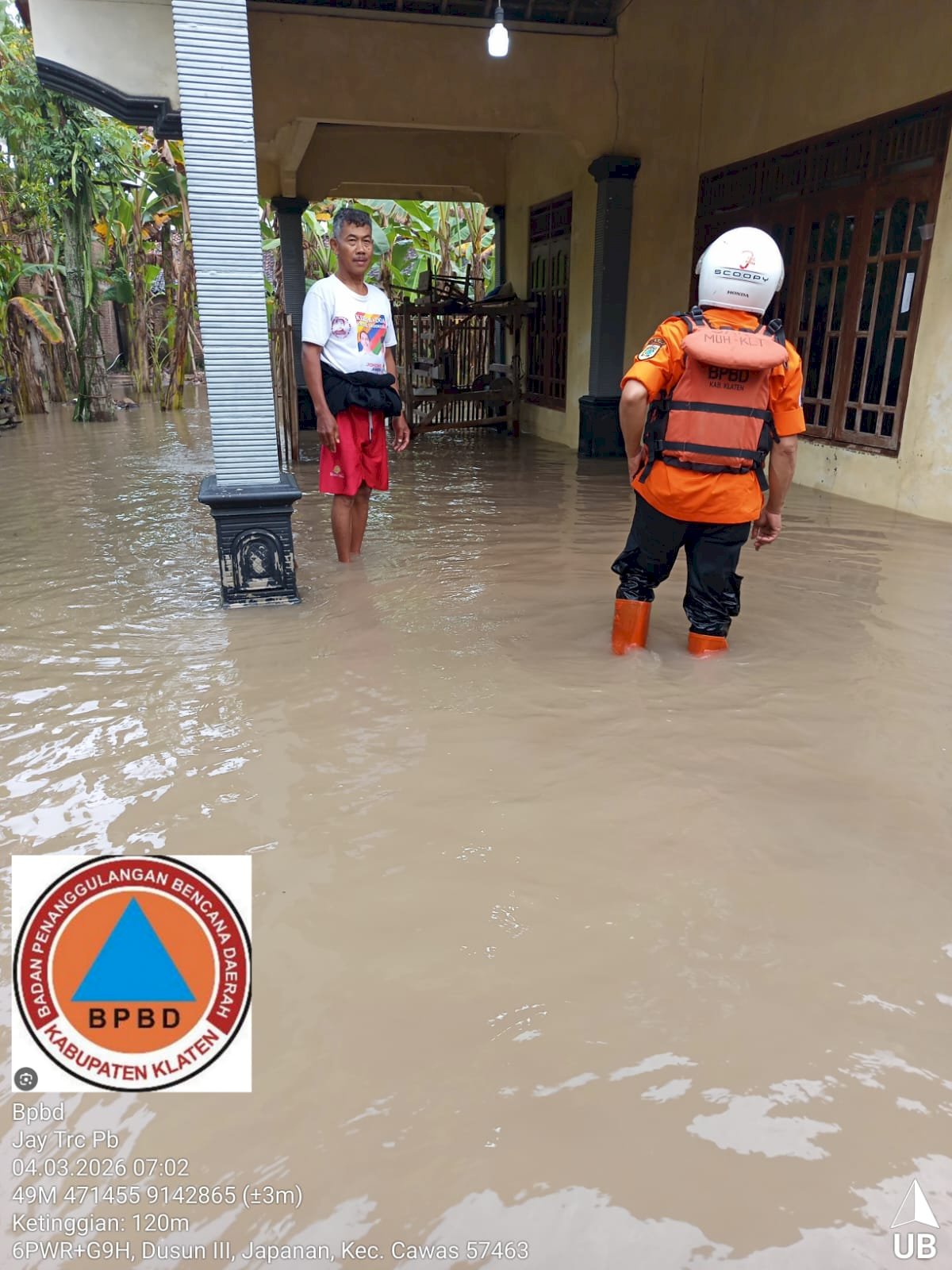 Hujan Deras Sebabkan Tanggul Jebol Hingga Banjir di Desa Bawak dan Japanan, Kecamatan Cawas
