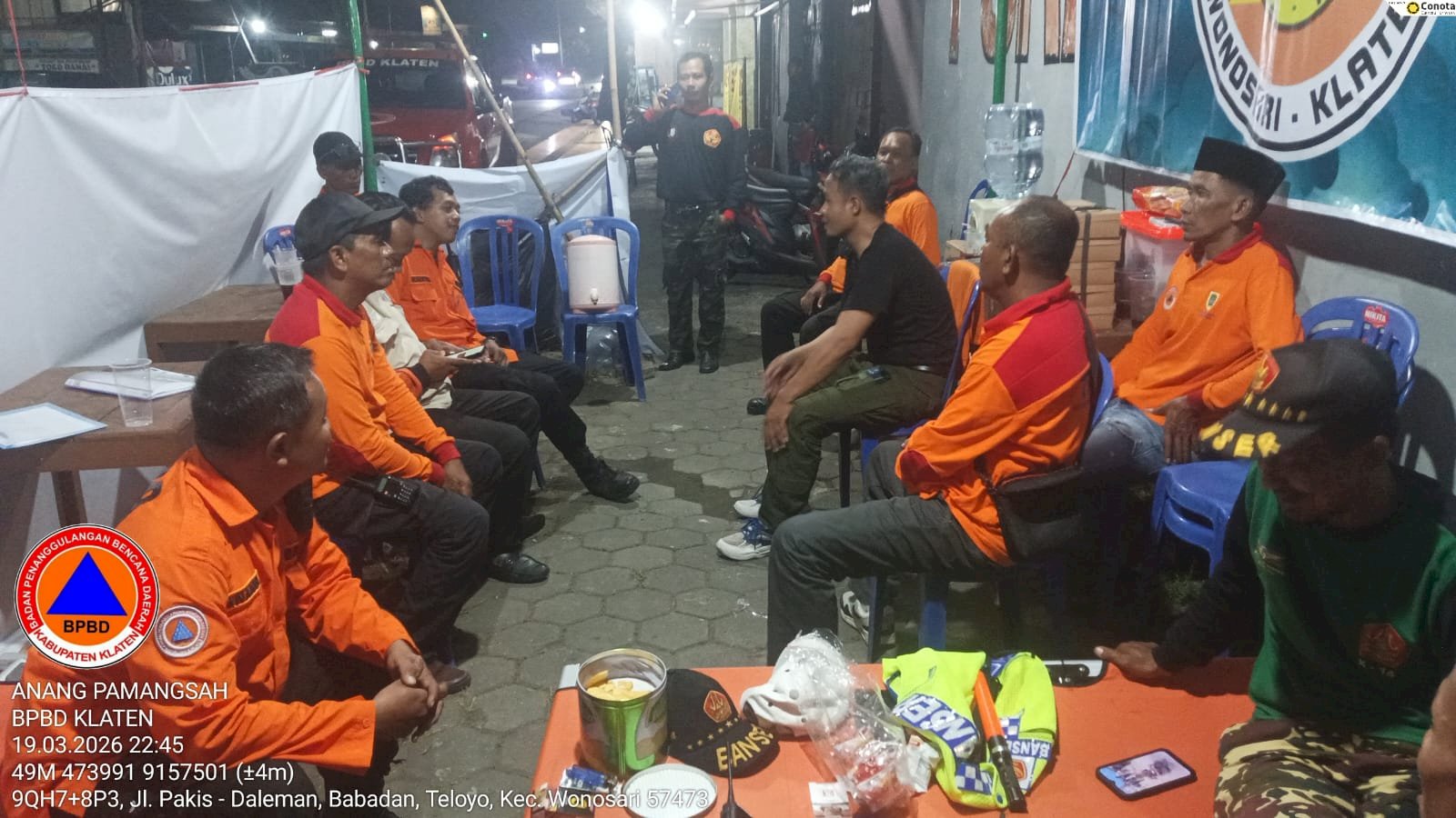 Siaga Bencana Saat Lebaran, BPBD Klaten Sambang Posko Mudik