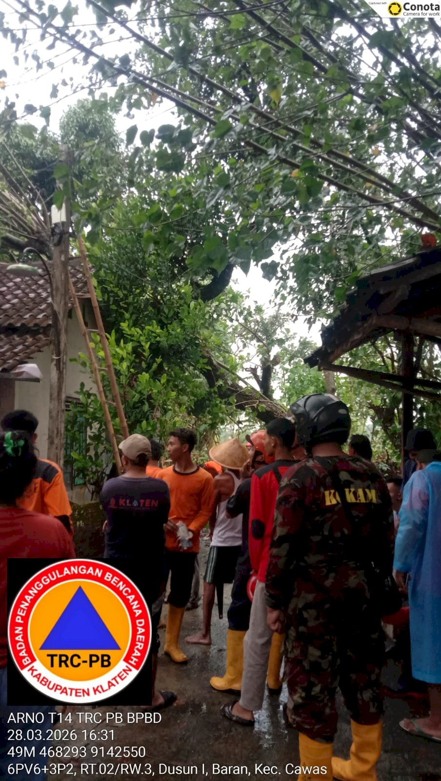 Assessment dan Penanganan Dampak Angin Kencang di Kecamatan Cawas