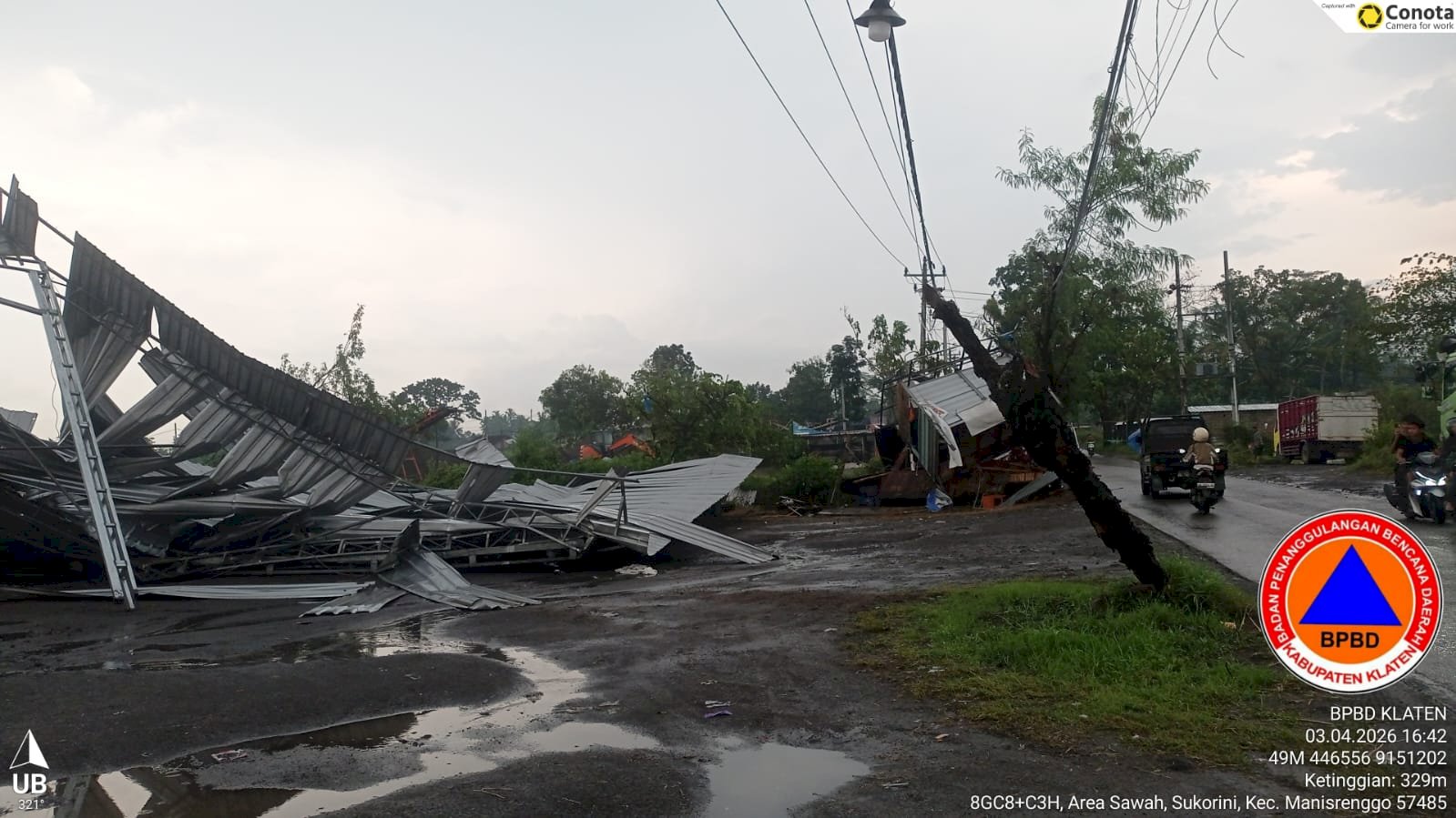 Assessment dan Penanganan Dampak Angin Kencang di Empat Kecamatan - Kabupaten Klaten