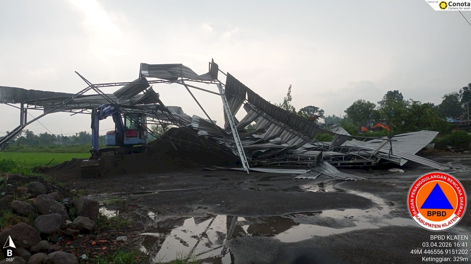 Assessment dan Penanganan Dampak Angin Kencang di Empat Kecamatan - Kabupaten Klaten