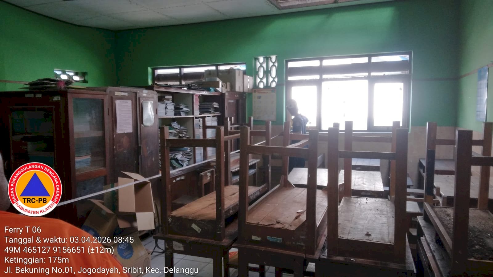 Atap Sekolah Roboh, Bupati Klaten Tinjau Lokasi Pastikan Gerak Cepat Penanganan