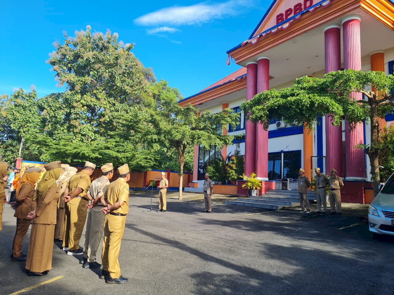 Apel Pagi BPBD Klaten - Tingkatkan Kedisiplinan Pegawai
