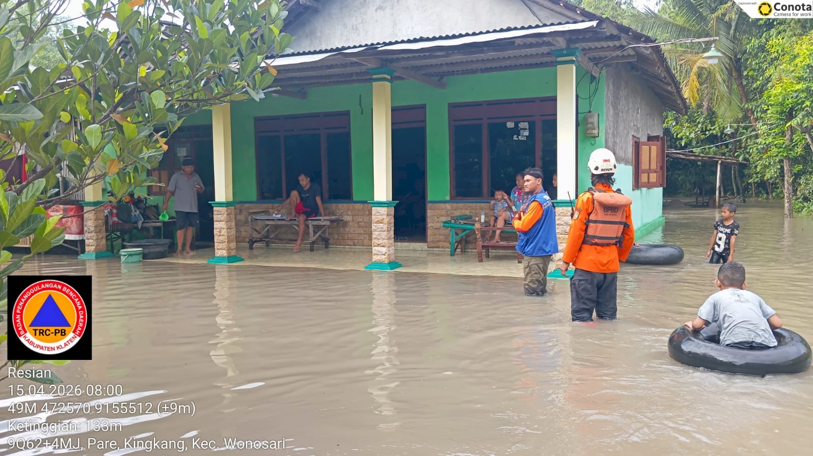 Curah Hujan Tinggi Sebabkan Banjir Genangan di Sejumlah Titik Kecamatan
