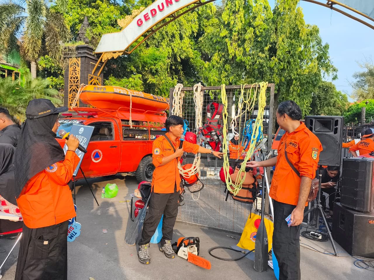 Kampanye Budaya Sadar Bencana BPBD Klaten di CFD