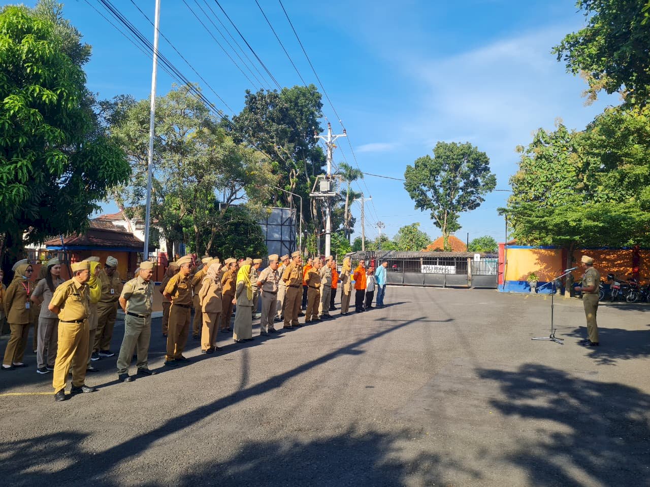 Wujud Disiplin dan Kesiapan Personel, BPBD Klaten Adakan Apel Pagi 