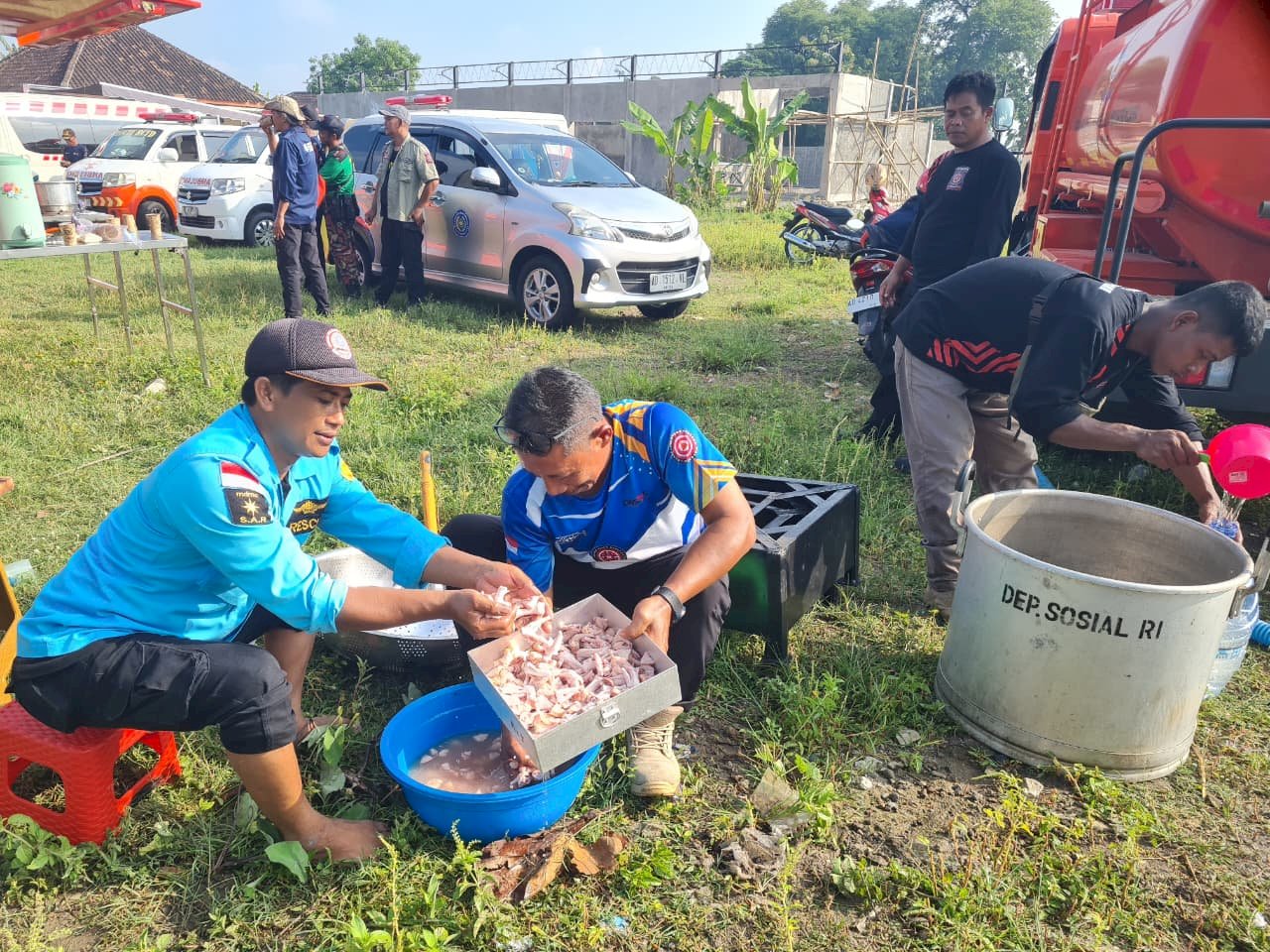Peringati HKB 2026, Pemkab Klaten Gelar Simulasi Penanganan Banjir di Desa Japanan, Kecamatan Cawas