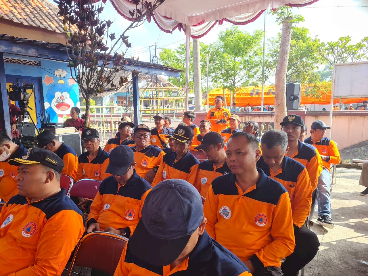 Peringati HKB 2026, Pemkab Klaten Gelar Simulasi Penanganan Banjir di Desa Japanan, Kecamatan Cawas