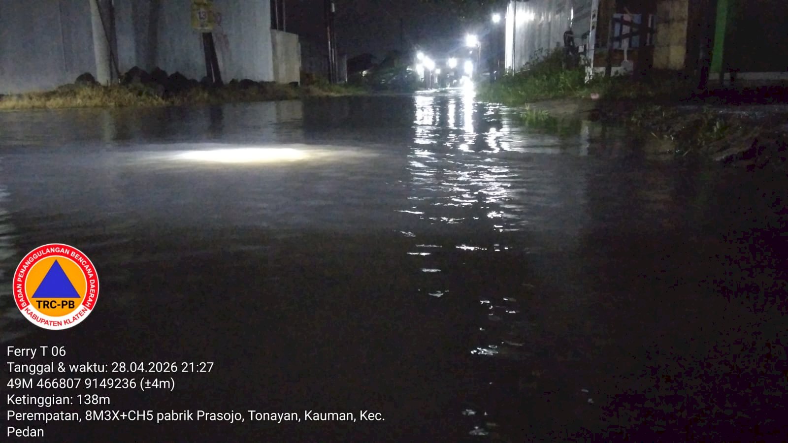 Assessment Banjir Genangan di Desa Keden dan Desa Bendo, Kecamatan Pedan