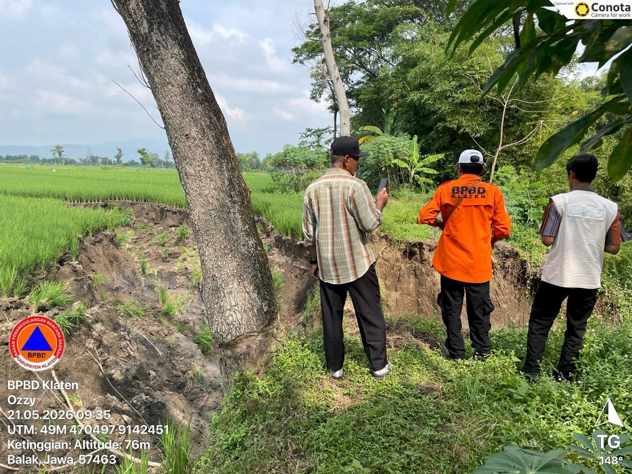 Assessment Tanggul dan Sawah Longsor di Desa Balak, Kecamatan Cawas