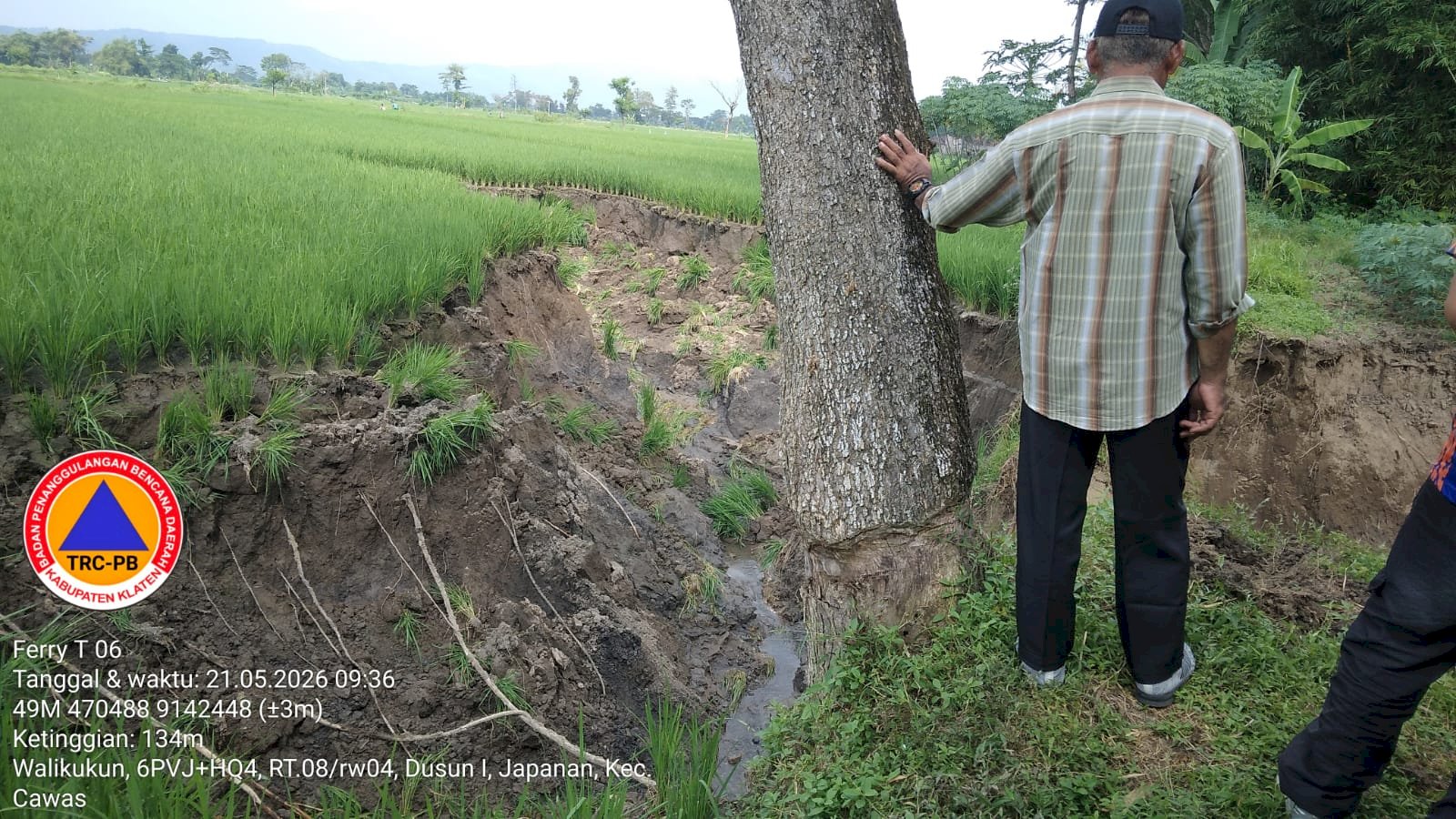 Assessment Tanggul dan Sawah Longsor di Desa Balak, Kecamatan Cawas