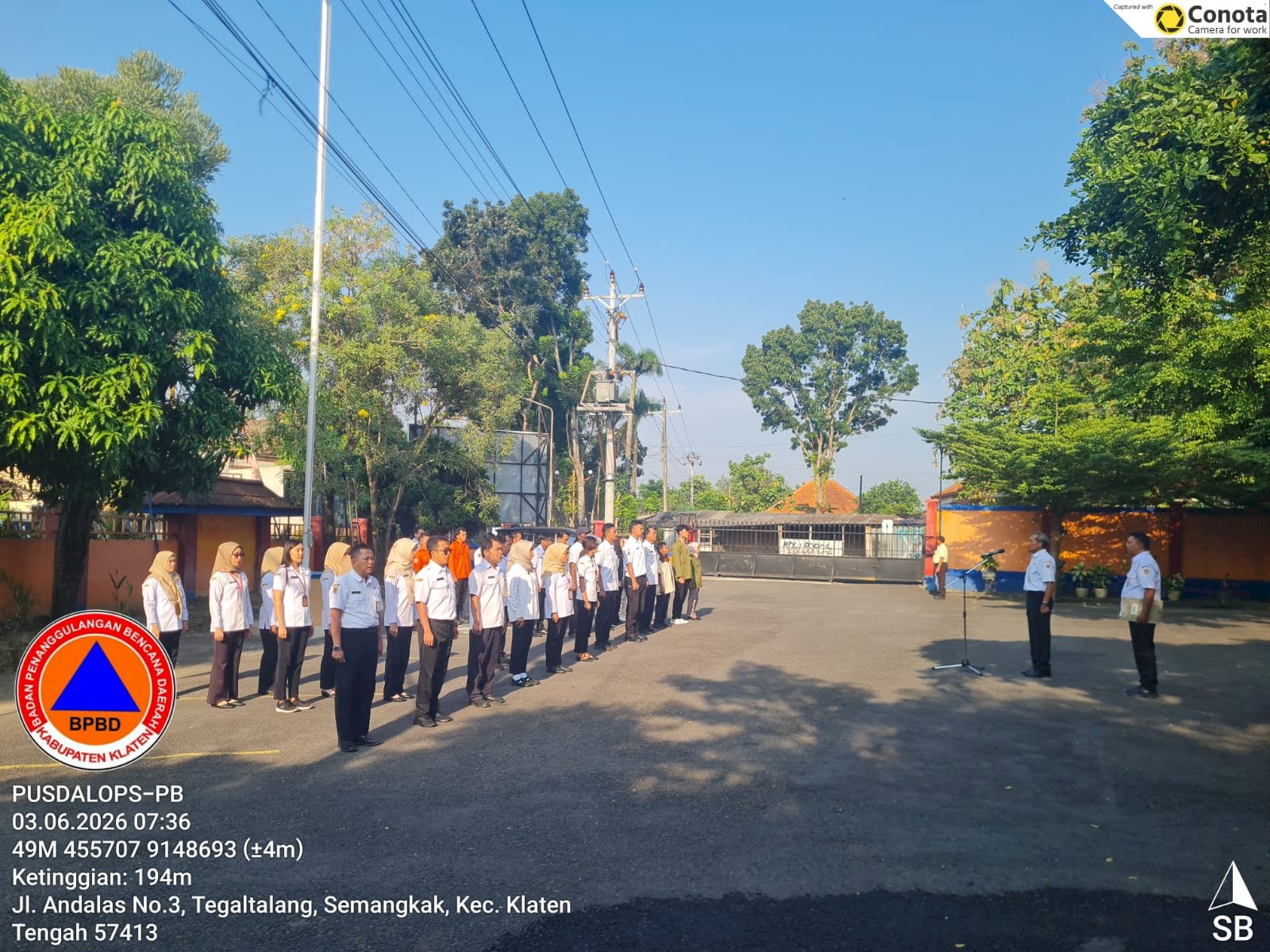 Rabu : Apel Rutin BPBD Kabupaten Klaten