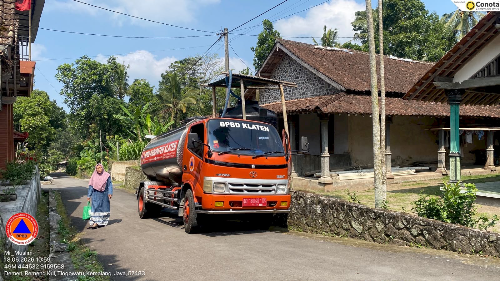 Infografis Droping Air Bersih 17 Juni 2026 - BPBD Kabupaten Klaten