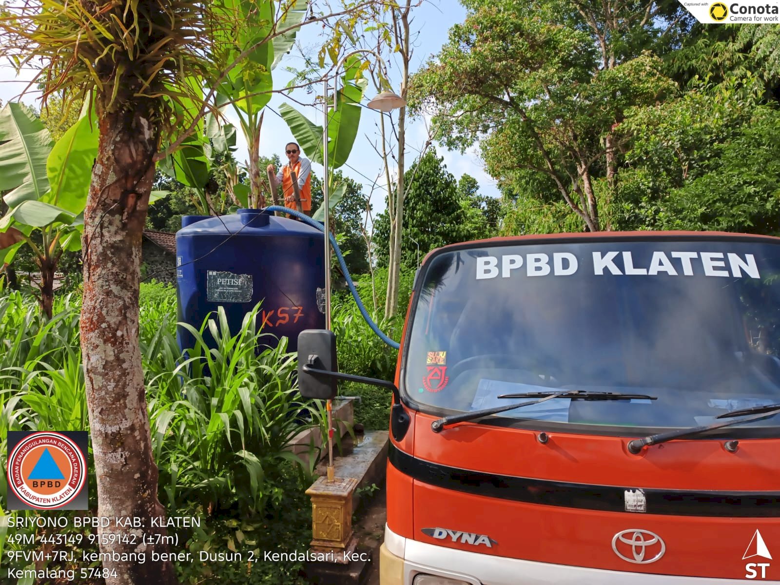 Droping Air Bersih 12 Tangki ke Tiga Desa di Kecamatan Kemalang