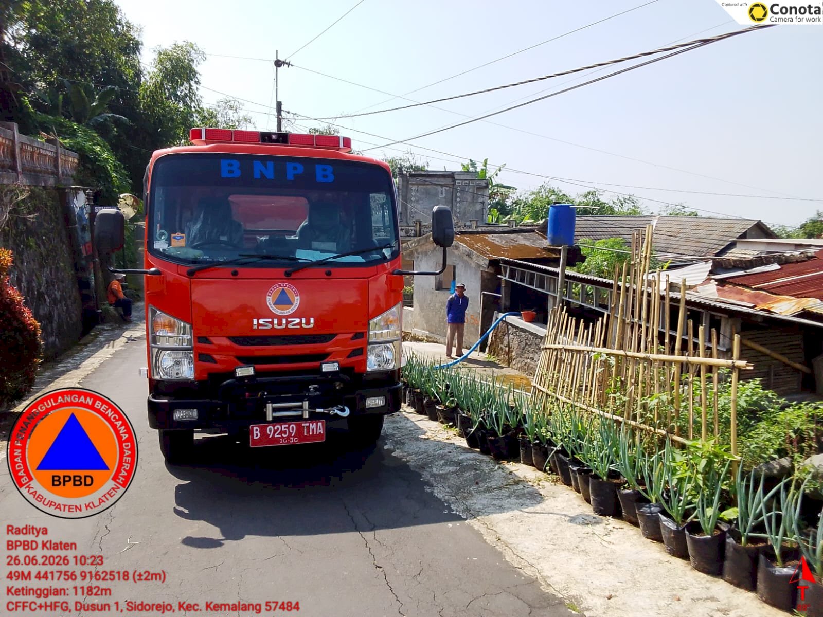 Droping Air Bersih 12 Tangki ke Tiga Desa di Kecamatan Kemalang