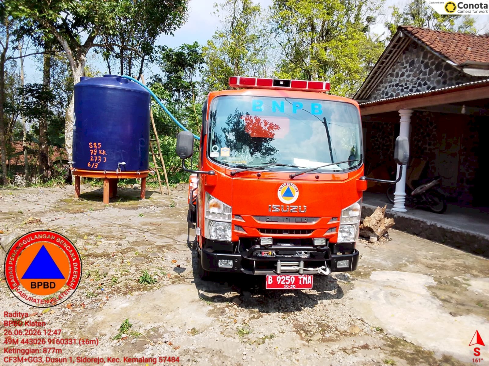 Droping Air Bersih 12 Tangki ke Tiga Desa di Kecamatan Kemalang