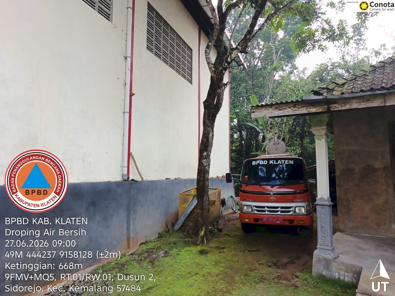 Infografis Droping Air Bersih 27 Juni 2026 - BPBD Kabupaten Klaten