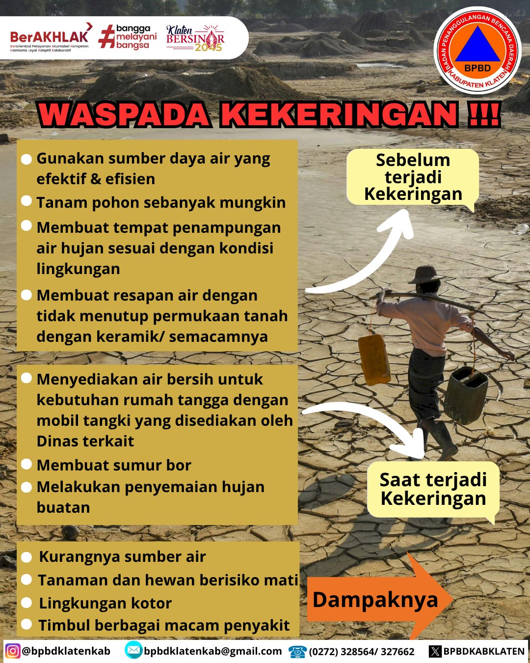 Kekeringan - Simak Pengertian, Jenis-jenis, dan Penyebabnya !