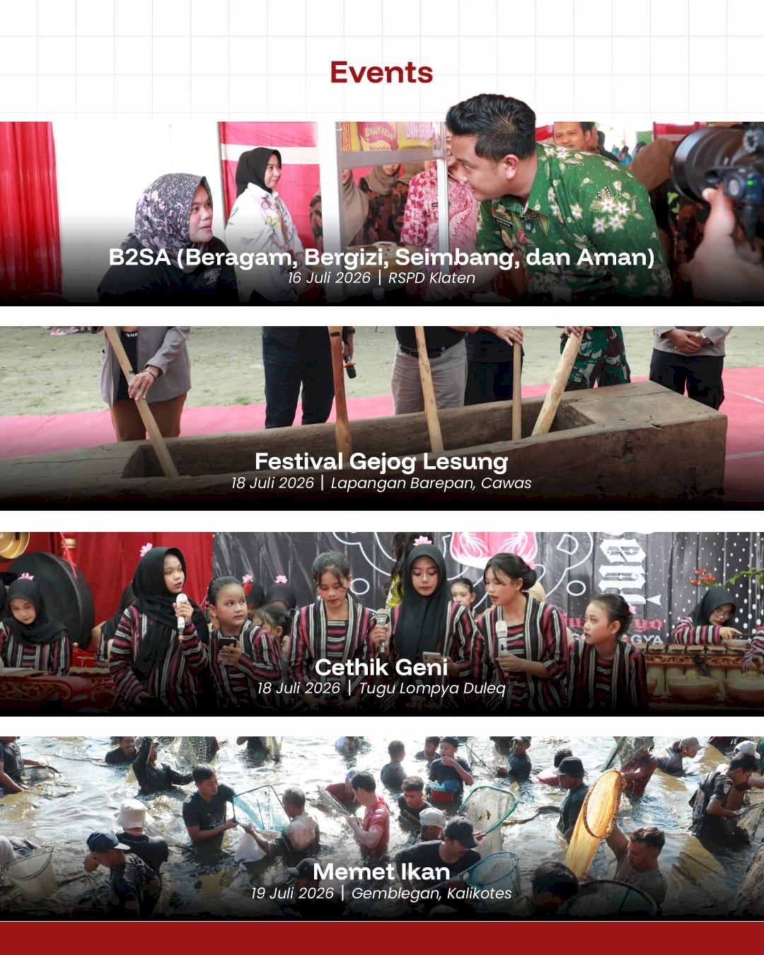 Rangkaian Event dalam Semarak Klaten 2026