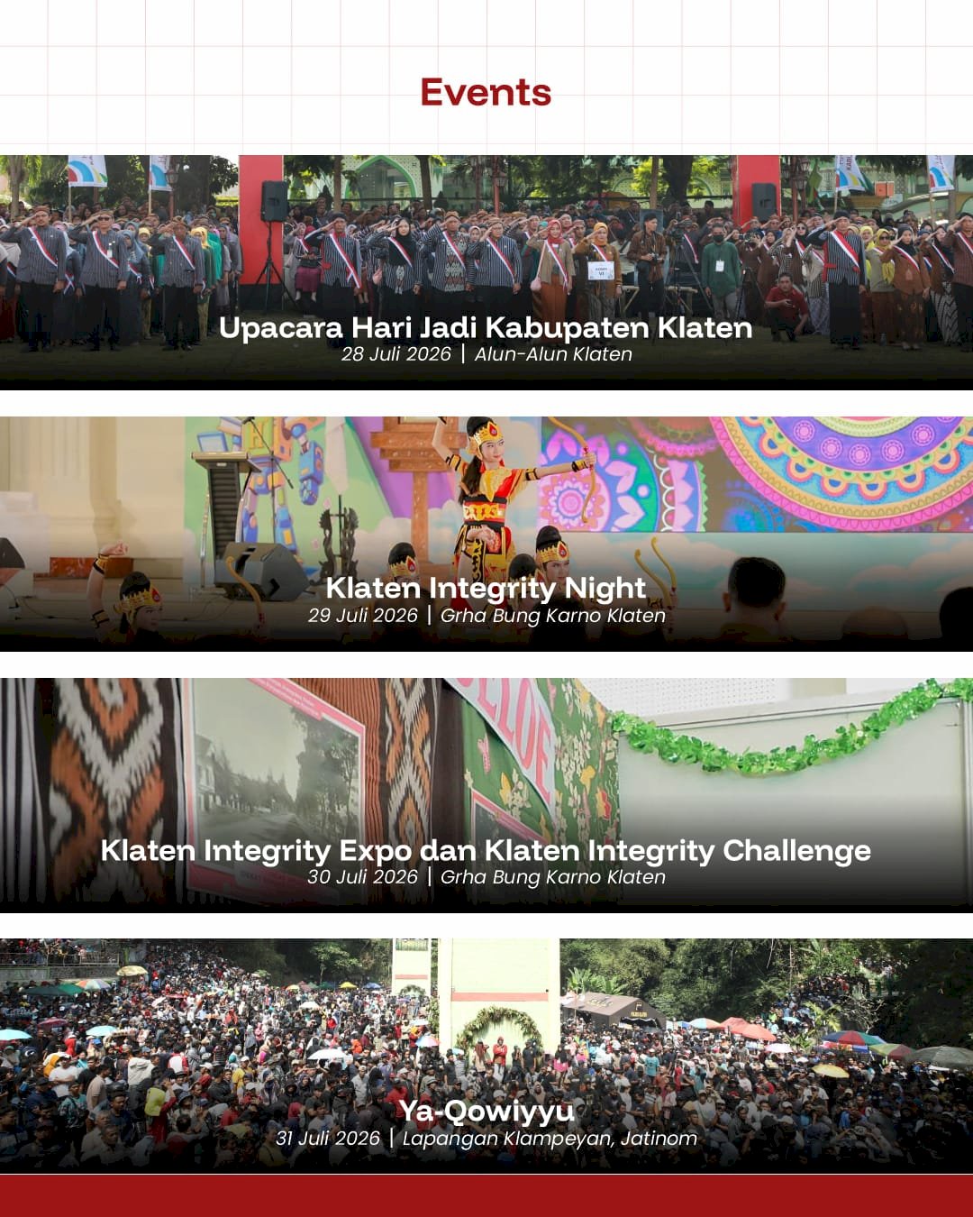 Rangkaian Event dalam Semarak Klaten 2026