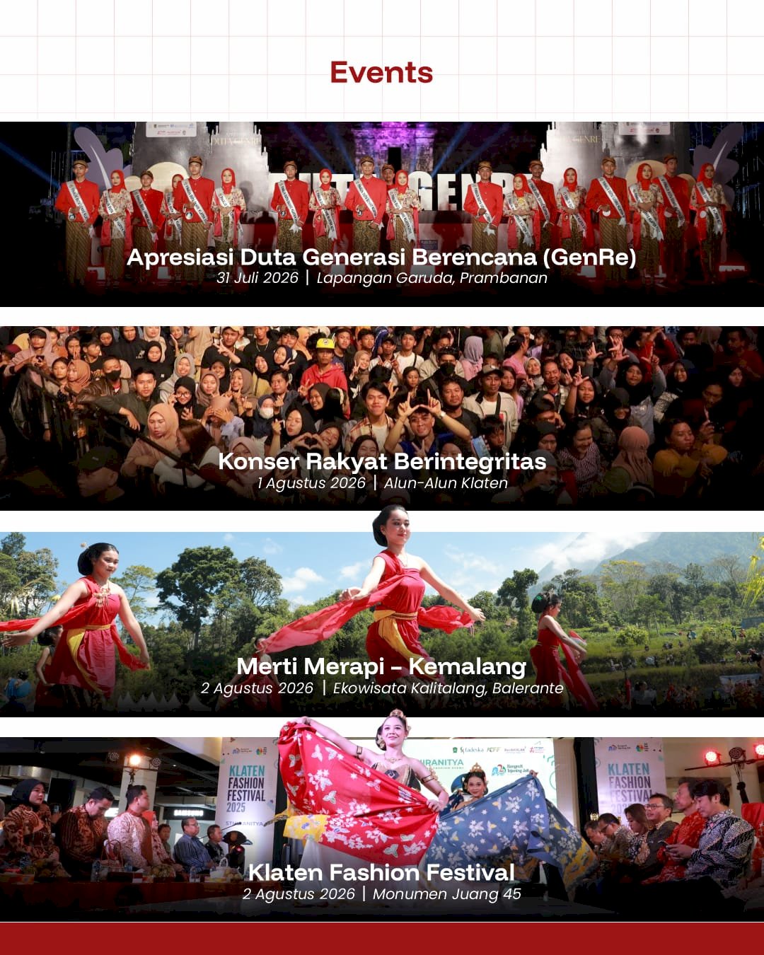 Rangkaian Event dalam Semarak Klaten 2026