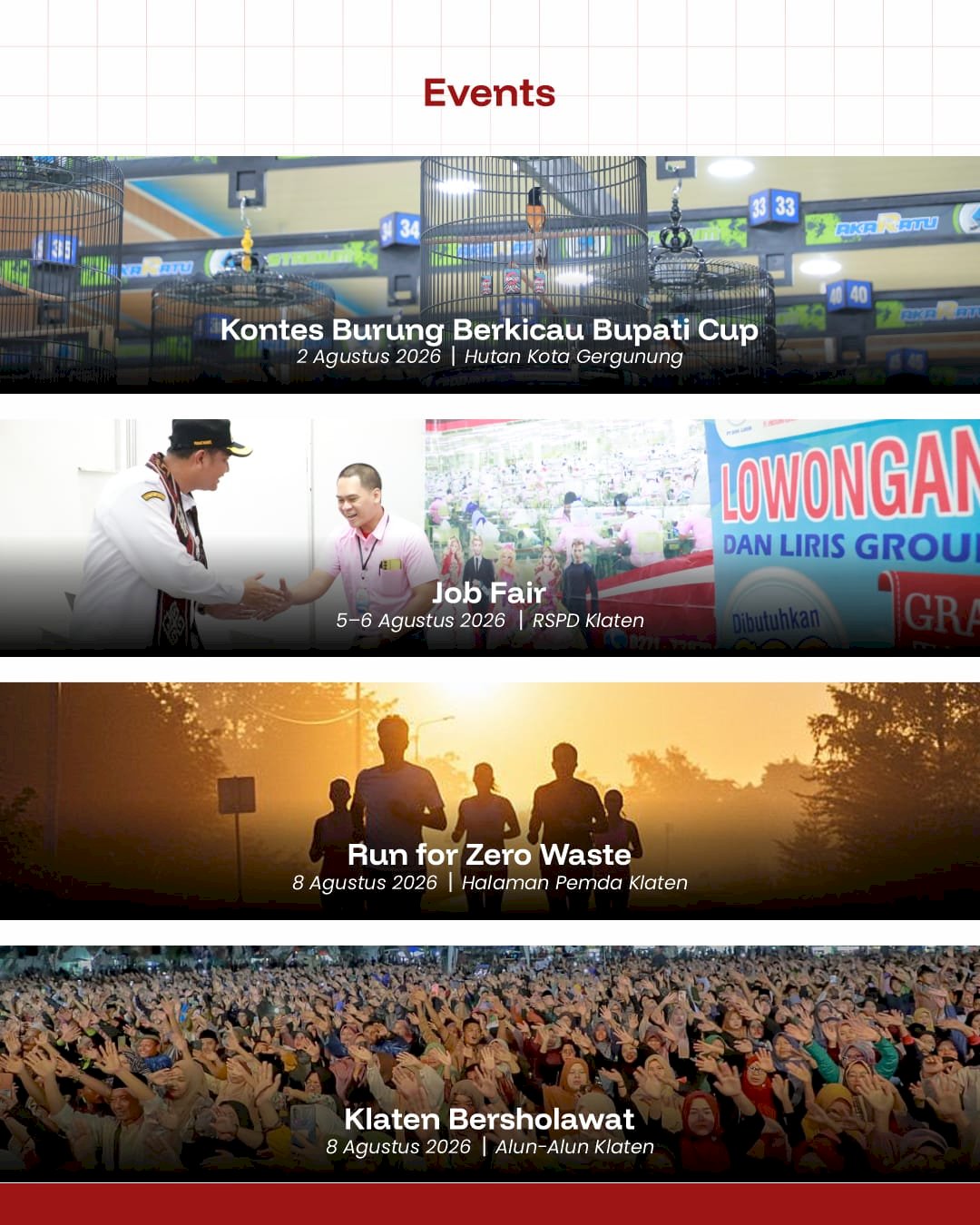 Rangkaian Event dalam Semarak Klaten 2026