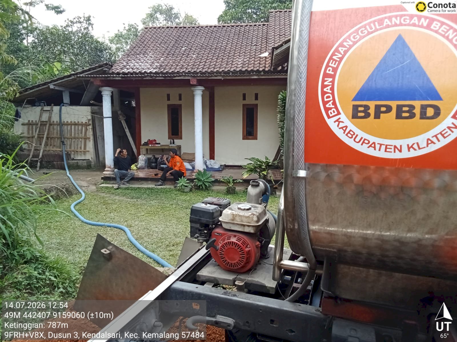 Droping Air Bersih 13 Tangki ke Tiga Desa di Kecamatan Kemalang