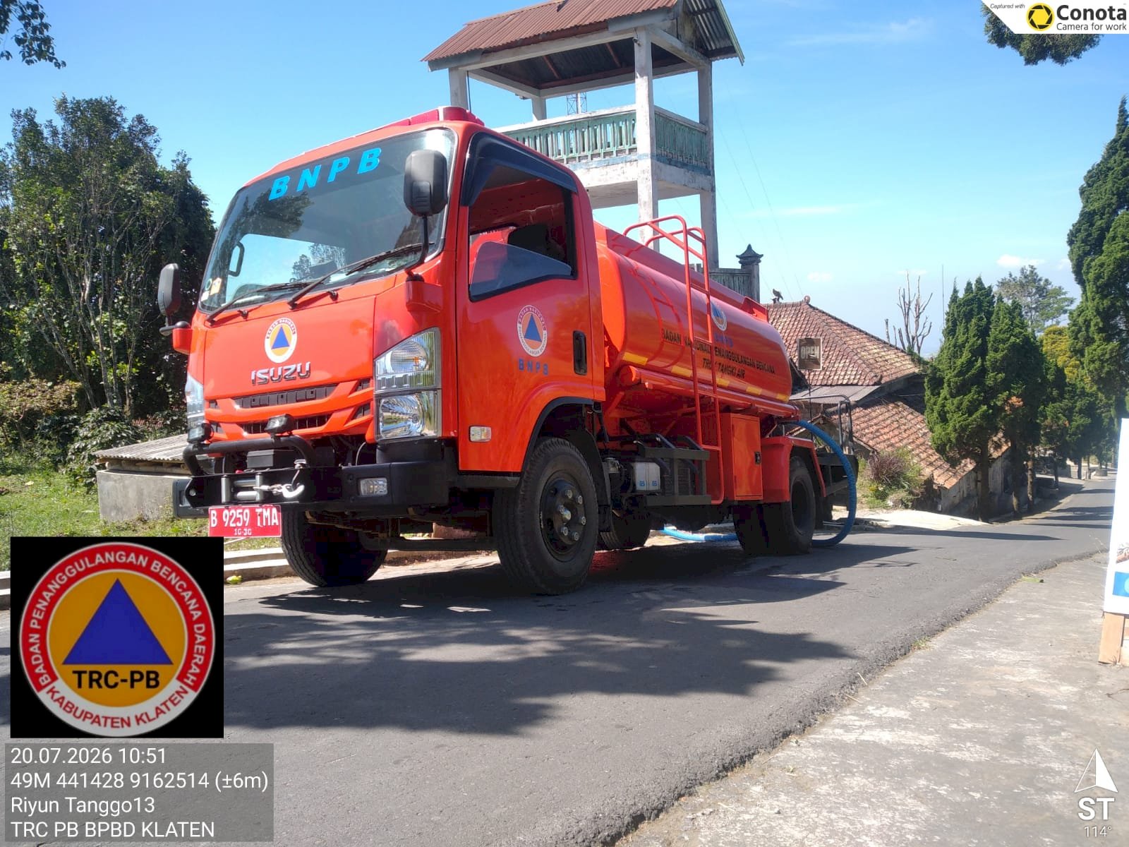 Droping Air Bersih 9 Tangki ke Tiga Desa di Kecamatan Kemalang, Dampak Kekeringan