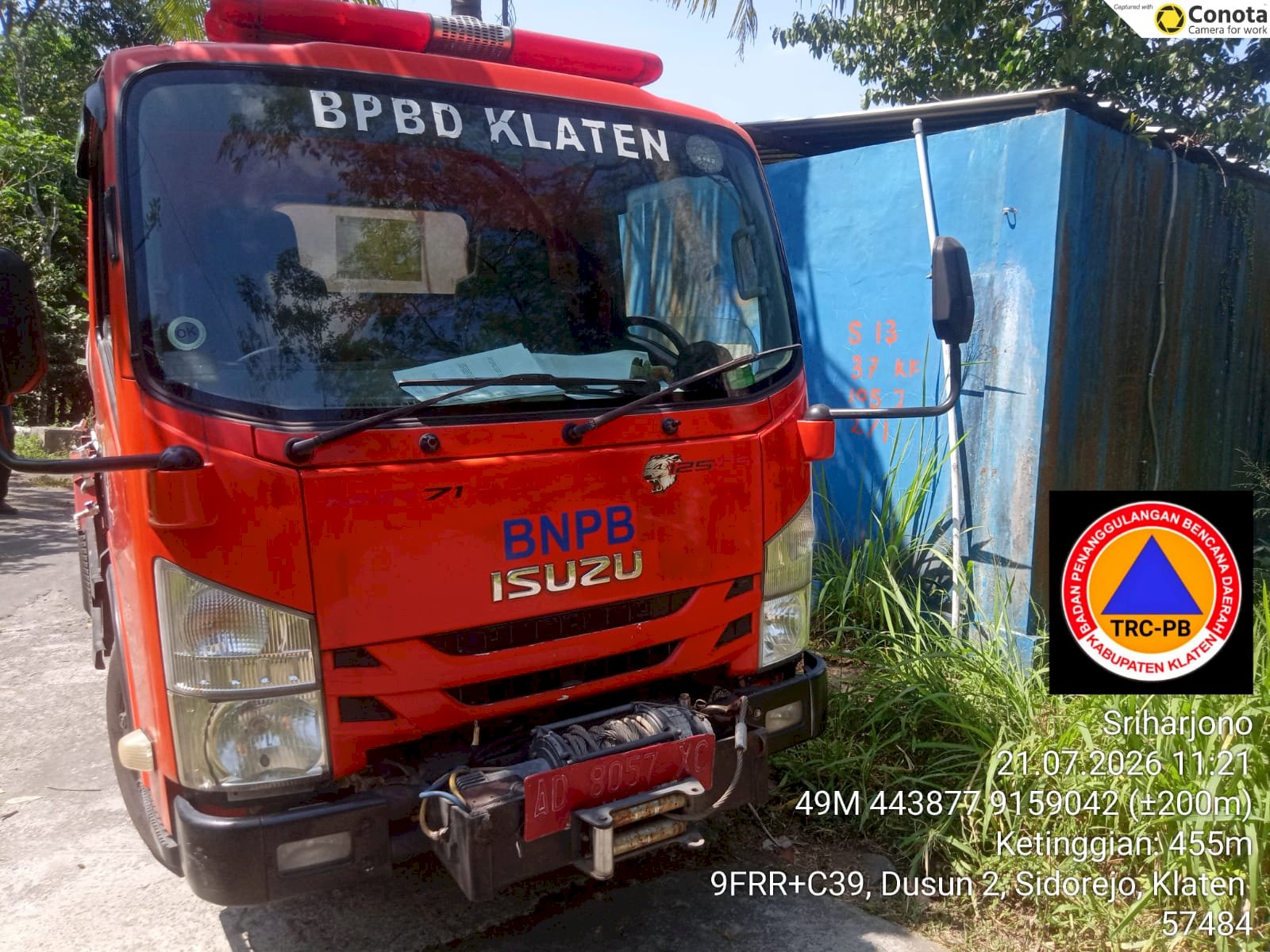 Infografis Droping Air Bersih 21 Juli 2026 - BPBD Kabupaten Klaten
