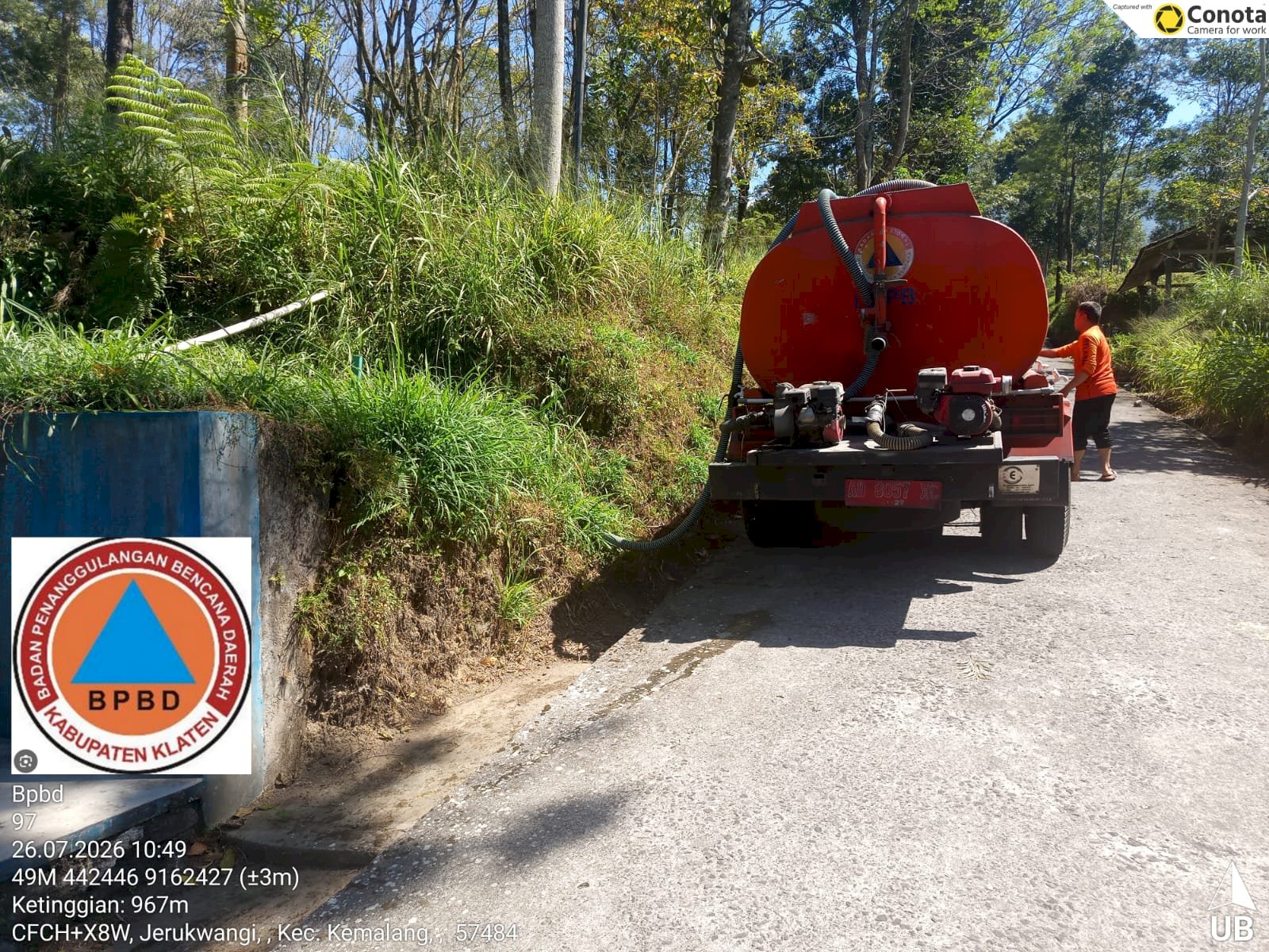 Droping Air Bersih 26 Juli 2026 - BPBD Kabupaten Klaten