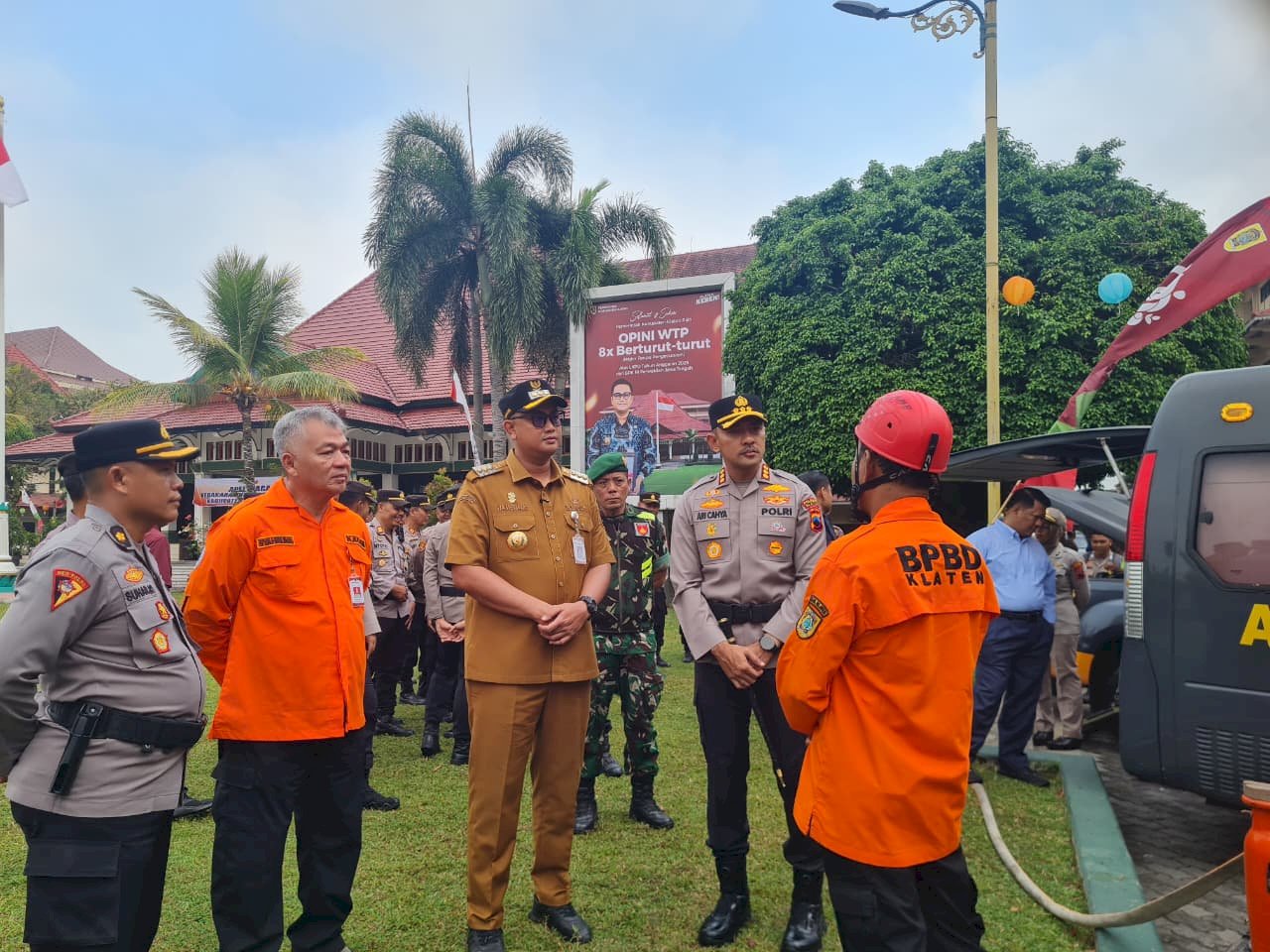 Hadiri Apel Kesiapsiagaan Karhutla di Halaman Pemda Klaten